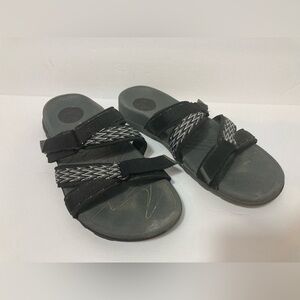 Vionic womens sage braeden slide sandals black size 7.5 EU 38